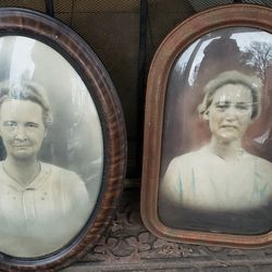 Antique CONVEX Glass Picture Frames - $45 CHOICE