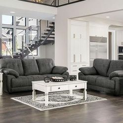 Canby Stationary Fabric Sofa  &  Loveseat