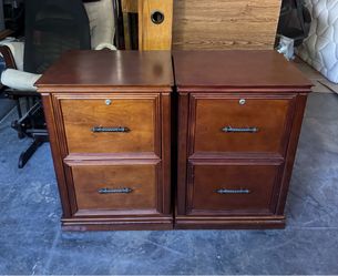 2 commercial grade 2-drawer premium solid wood letter standard / legal size file cabinet  $65 ea