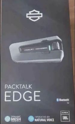 Harley Davidson Cardo Packtalk EDGE Solo Single Bluetooth Intercom Headset