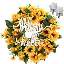 Brand New 20" Sunflower Wreath 