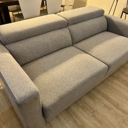 Sofa, Grey Fabric