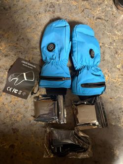 Heated Gloves Kids Medium Size 
