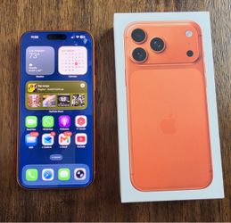 iPhone 17 Pro Max Cosmic Orange lightly used 100% Battery
