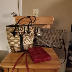 Leather & fun purses - 