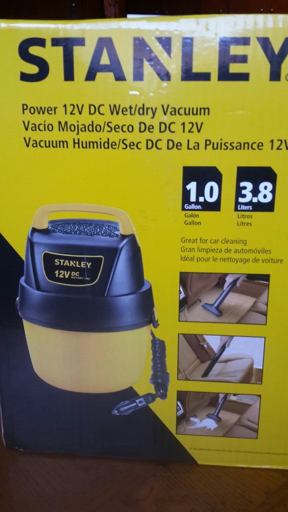 Stanley wet and dry car vacuum