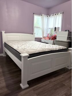 Queen bed and mattress