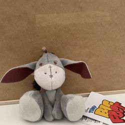 Disney Tiny Big Feet Winnie The Pooh EEYORE Micro Plush NEW W/Tags