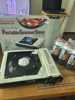 Portable Gourmet Stove. Iwatani..4 Sm Tanks..