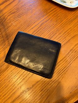 Coach Black Leather Bifold Wallet