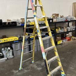 Werner 8’ Fiberglass A Frame ladder