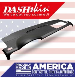DashSkin Molded Dash Cover for 07-14 GM SUVs w/Center Speaker in Ebony Black