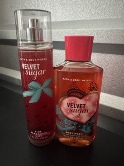 Bath & Body Works Velvet Sugar Mist & Body Wash Set