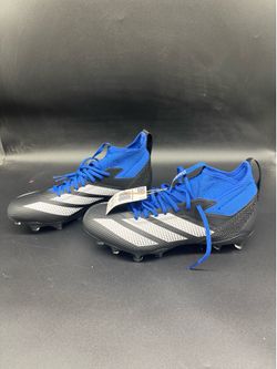 Adidas Adizero Impact Football Cleats Men's Size 12.5 Core Black Blue IE1405