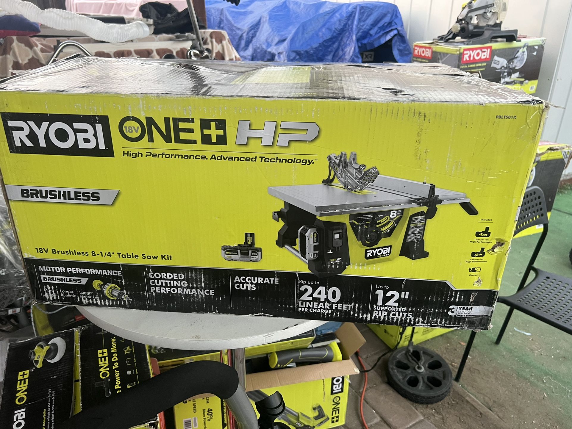 RYOBI ONE+ HP 18V Brushless Cordless 1/4 Compact Portable