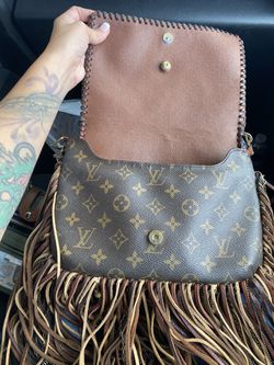 Vintage Boho Style Louis Vuitton Fringe Crossbody Bag Purse
