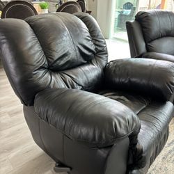 Black Leather Rocker Recliner