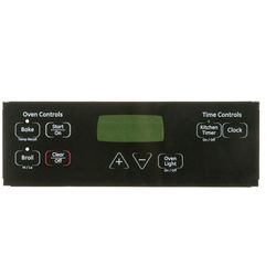 GE WB27K10255 Blk 'Range Overlay T09' Genuine Replacement Part *NIP*