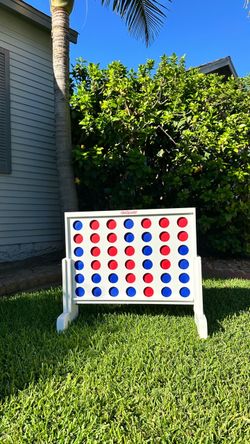 GoSports 2 foot Width Giant 4 in a Row Game with Carrying Case, Made from Wood