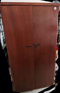 Wood Storage Cabinet