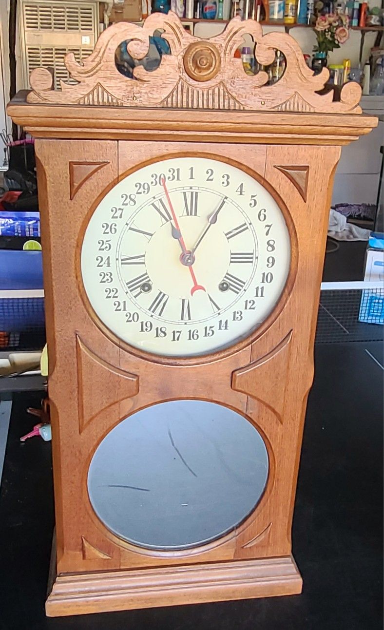 Antique Clock- Dimensions 10Wx4Dx25H