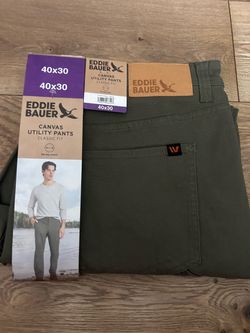 Eddie Bauer Canvas Utility Pants Classic Fit 40x30