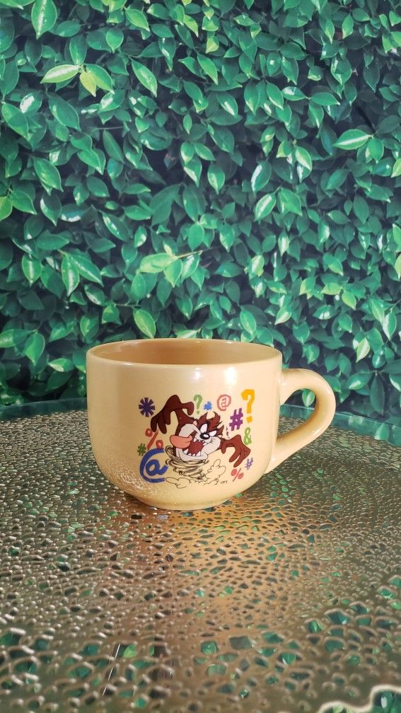 RARE Vintage 1999 Warner Bros Looney Tunes TAZ Tazmanian Devil Coffee Mug