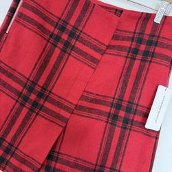 NWT Women’s (Size 4) Wool Blend Plaid Mini Skirt - $20