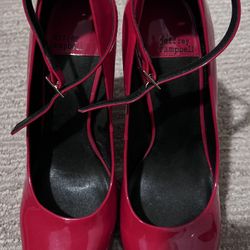 Jeffrey Campbell Red Okurr Platform Pumps 6.5