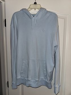 Men’s Hollister Light Blue Hoodie, Medium