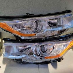 14-16 Toyota Highlander Projector Headlights Luces Calaveras Micas Faros Focos Faroles Headlamps 