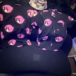 Vintage Pink Dolphin Shirts (boo Ghost)