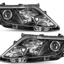 Projector Headlight Assembly Fit for 2010-2012 Ford Fusion OE Style Headlamp Replacement Passenger and Driver Side   $70