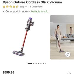  Dyson Outsize Cordless Stick Vacuum
