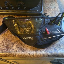 Osprey Duro Solo Black Stretch Waist Pouch Hydration Fanny Pack Bike