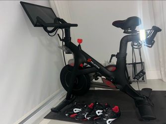 Peloton and shoes for sale