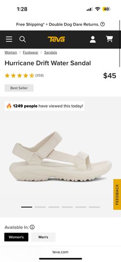 Women’s Teva Hurricane Drift Sandal Size 9 - Like New