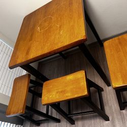 Dining Table With Bar Stools