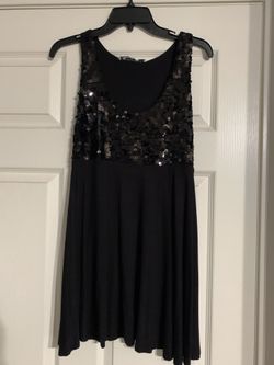 Black sequins dress
