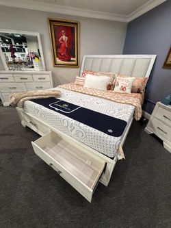 4 PC KING BEDROOM SET