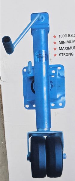 Double Wheel Trailer Jack 1000 Lbs Capacity New