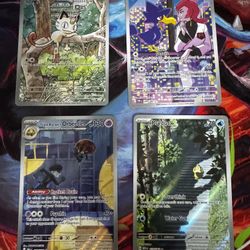 Pokémon Card illustration Rare Lot Of 4