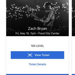 2 Zach Bryan tickets- Knoxville, TN May 10th