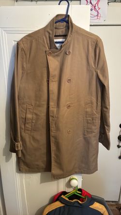Tan Double-Breasted Trench Coat