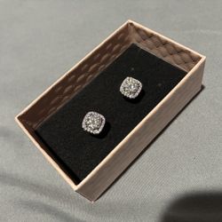 Positive Diamond Earrings Halo