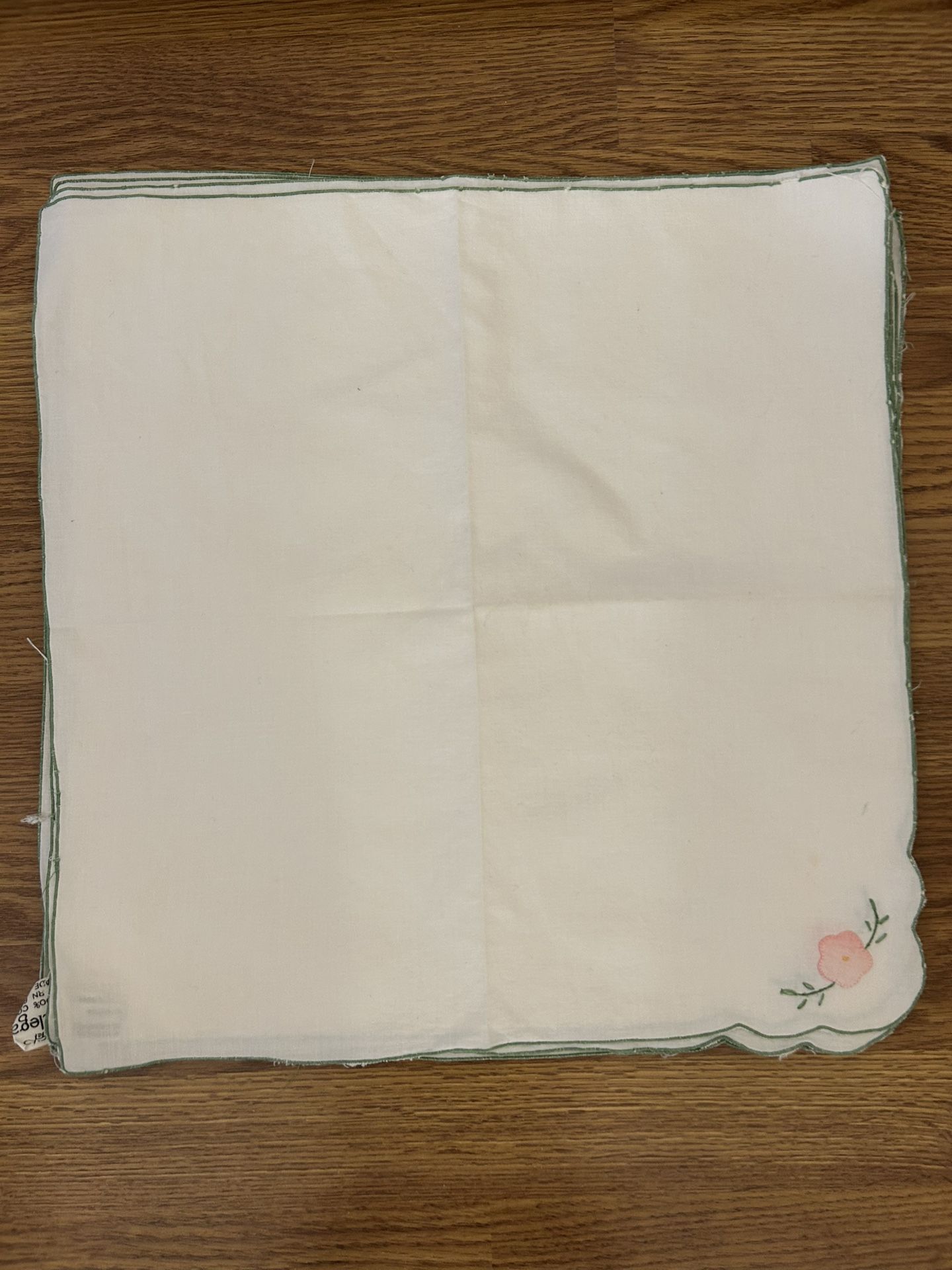 Vintage Cotton Cocktail Napkins Set Of 8
