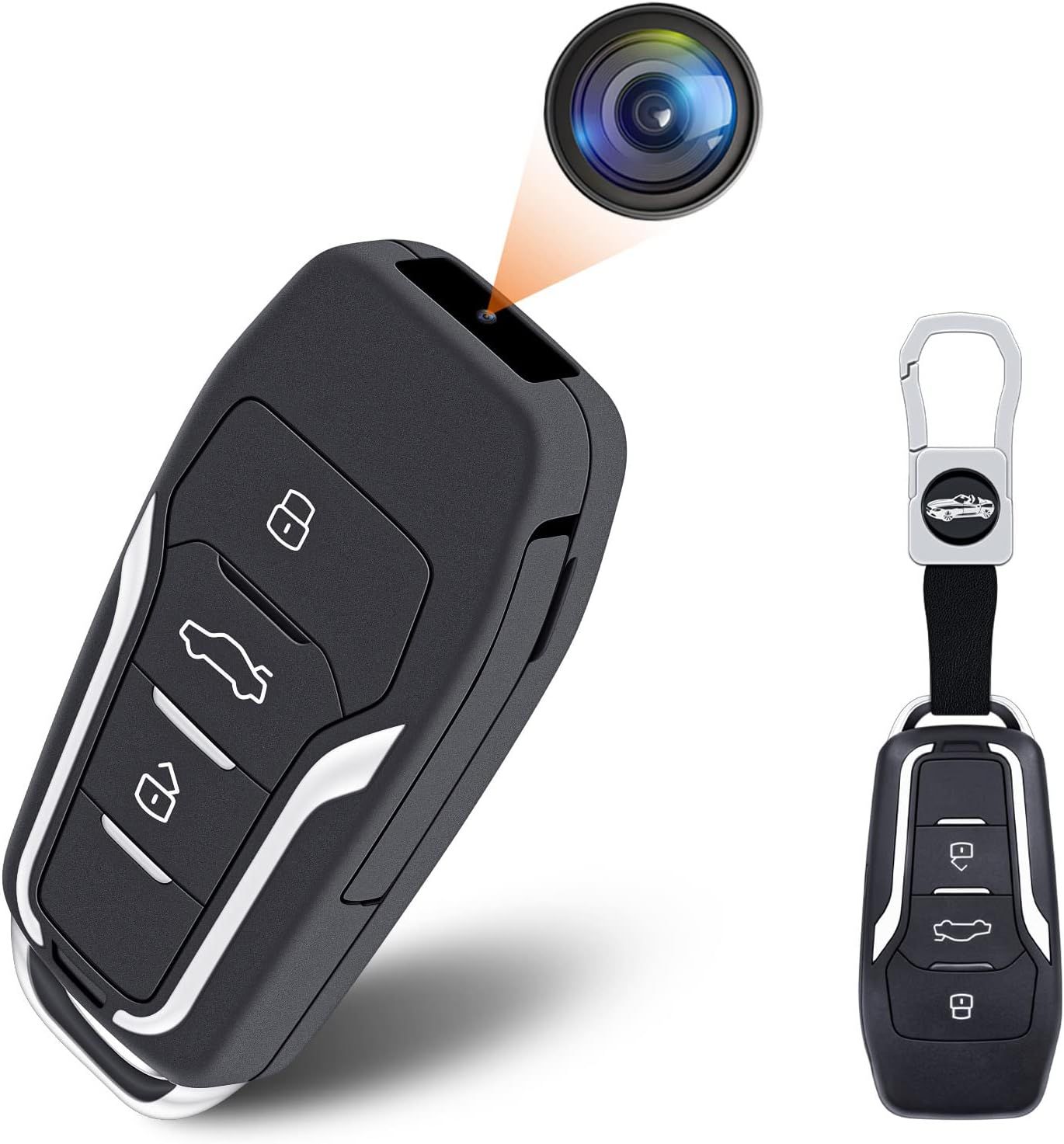128GB Hidden Camera,1080P Portable Spy Camera Mini Covert Nanny Video Surveillance Camera with Motion Detection for Home, Office