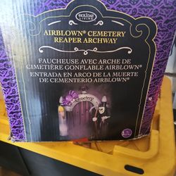 Airblown Cementery Reaper Archway