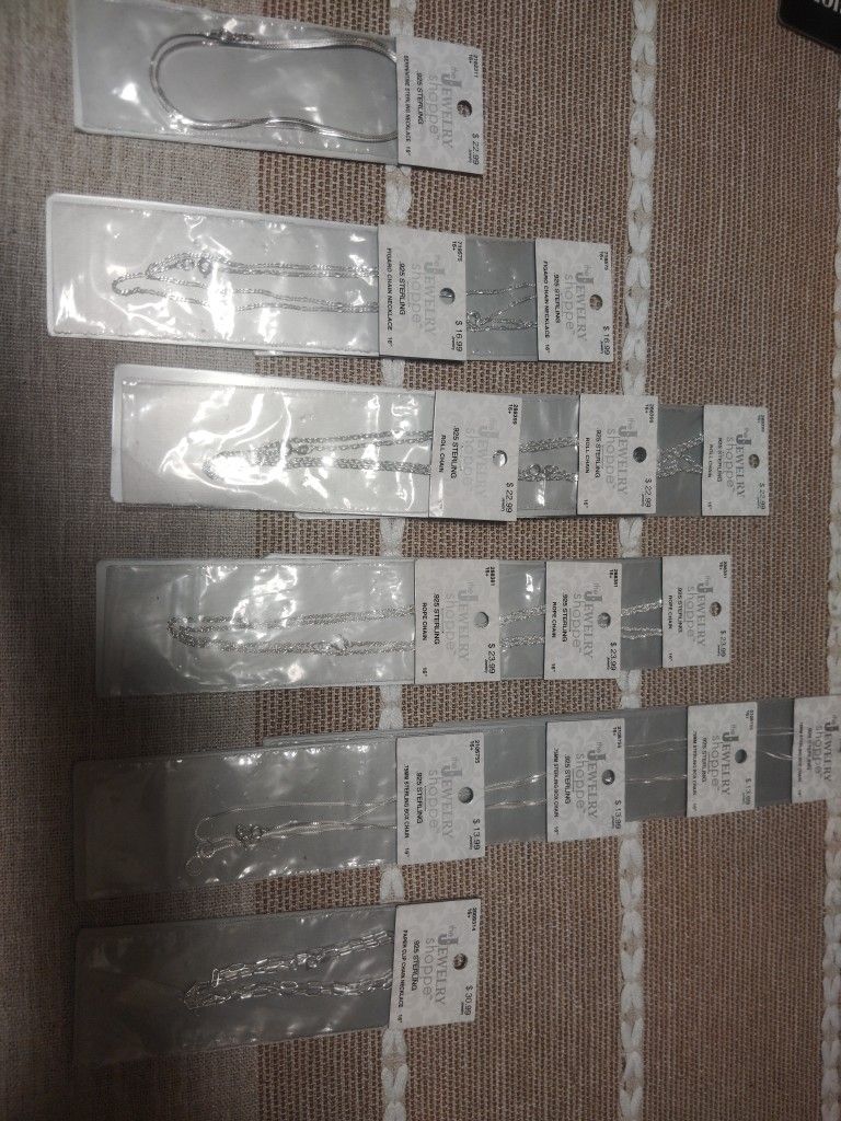 Sterling Silver Chains And Bracelets