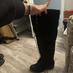 Thigh High Lace Up Sexy Boots 